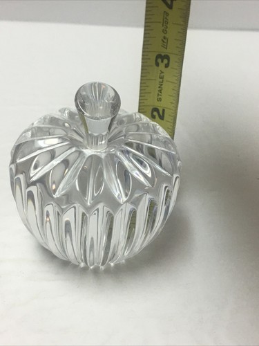 Waterford Crystal Apple with Stem Paperweight 3 1/8"H EUC! - Picture 9 of 10