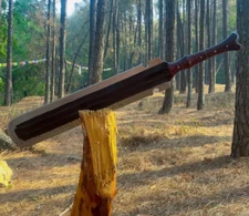 Custom Handmade Carbon Steel Blade Tactical Machete Sword |Hunting Sword Camping