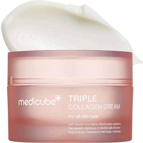 medicube Triple Collagen Cream - Hydrating & Firming Moisturizer with Hyaluronic