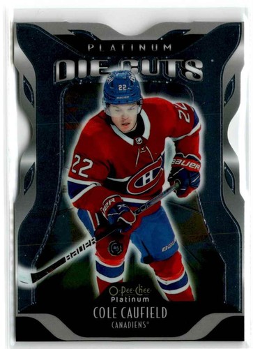 2021-22 O-Pee-Chee Platinum Cole Caufield RC #DC-22 Platinum Die Cuts Canadiens - Picture 1 of 2