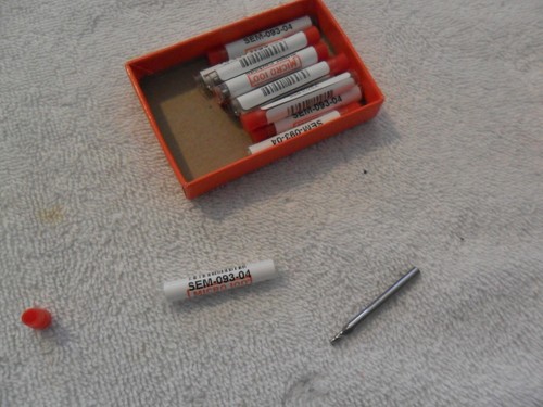 3/32" SOLID CARBIDE 4 FLUTE SINGLE END MILL BY MICRO 100 USA - BOX OF 12