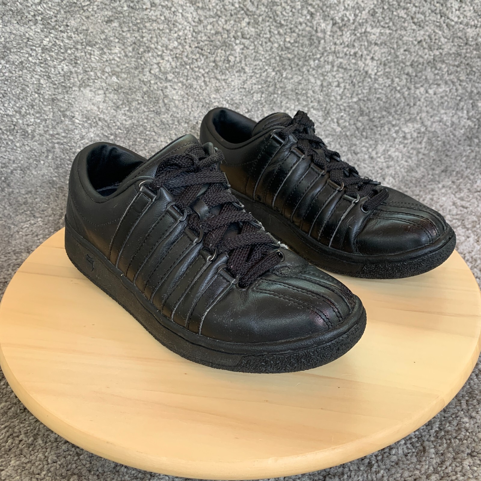 VTG 90s K-SWISS Shoes Sz 8.5 Women Classic Varsity Black Sneaker Tennis | eBay Vtg 90S K-Swiss Shoes Sz 8.5 Women Classic Varsity Black Sneaker Tennis | Ebay