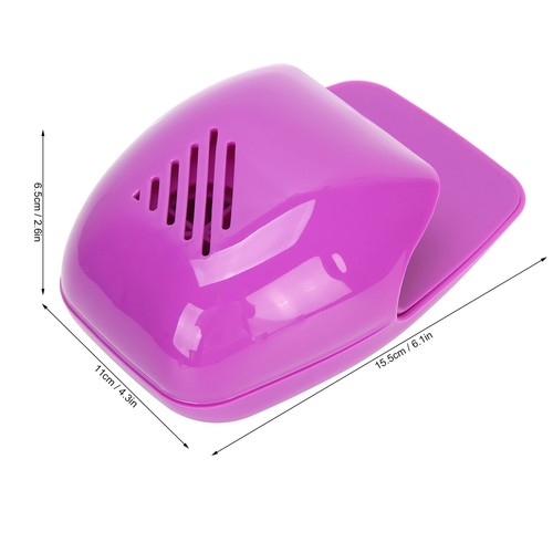Ventilatore Unghie Casa Asciuga Smalto Gel Asciugatrice Soffiatore Strumento Manicure (Viola) - Foto 8 di 23