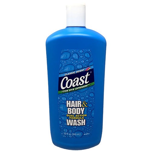 Coast Hair and Body Wash, Classic Scent, 32 Fl Oz (PACK OF 6