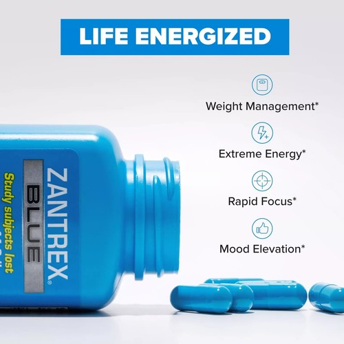 Zantrex Blue 60ct-fast kick of energy with a boost in focus and alertness - Picture 4 of 8