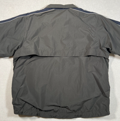 Lands End Jacket Mens M Brown Black Stripe Waterproof Bomber Soft Shell Outdoors - Picture 7 of 12