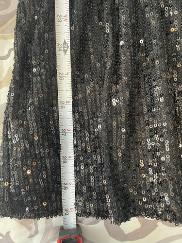 Damen XS Sexy Pailletten Puffärmel Kleid Party Cocktail Abend Minikleider - Bild 4 von 9