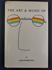 THE ART & MUSIC OF JOHN LENNON HARDCOVER BOOK 1ST EDITION PRINTING W/DUST JACKET