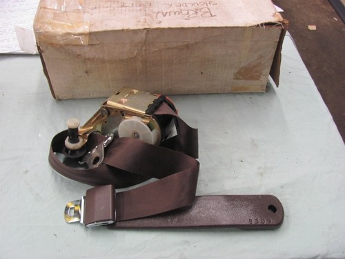 NOS OEM Seat Belt 1984 84 Briar Brown Cavalier 2 Door Z24 LH J Body 20478813 - Picture 1 of 5