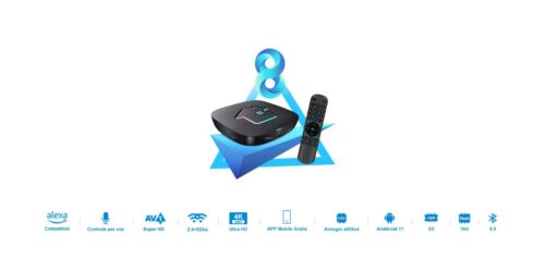 HTV H8 Brazil Box Wi-Fi 5G 2GB+16GB com comando de voz e Alexa - Free Shipping - Picture 7 of 24