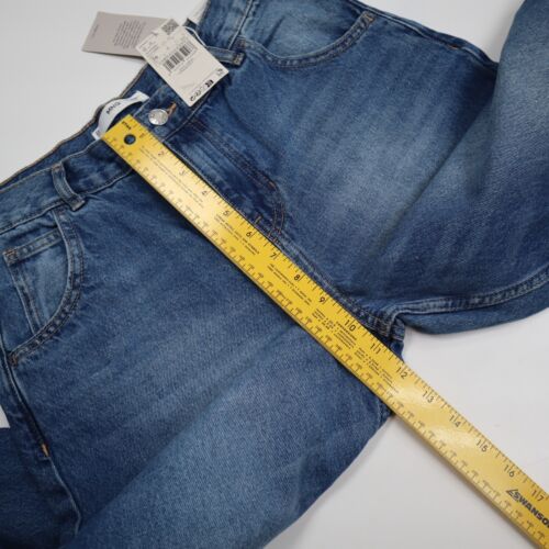 Mango Women's Low-Waist Regular Fit Full Length Wide Leg Denim Jeans Blue US:4 - Picture 4 of 11