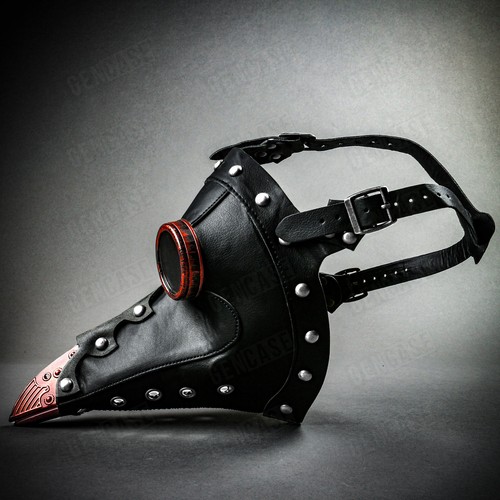 Plague Doctor Steampunk Long BirdNose Halloween Adult Cosplay Costume Party Mask - Picture 30 of 138
