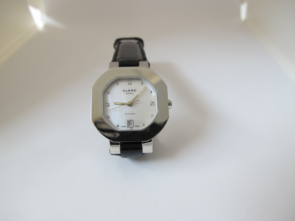 LADIES CLERC MOP AUTOMATIC DATE WATCH 29mm