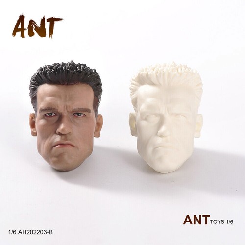 1:6 Scale Head Sculpt Commando T800 Arnold For 12" Male Action Figure Body Toys - Picture 2 of 9