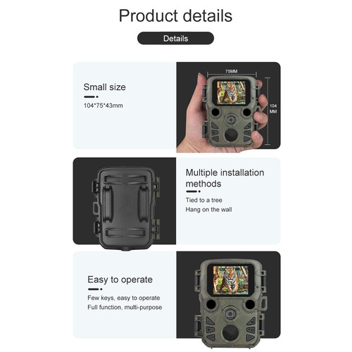 12MP 1080P Hunting Trail Camera Wildlife Waterproof Cam Night Vision Motion - Picture 10 of 16