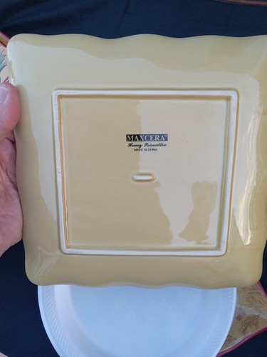 Nuevo Juego de 17 piezas MAXCERA MIEL FLOR DE PASCUA 11" 8,5" PLATOS CUENCOS PLATO AZÚCAR - Imagen 8 de 10