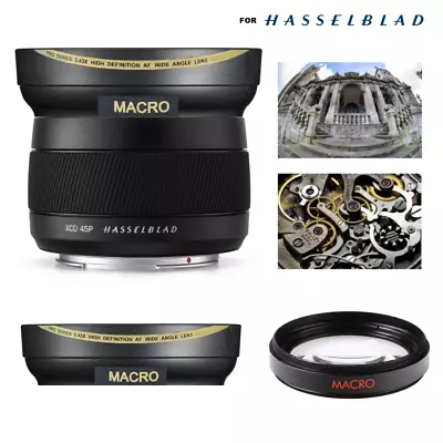 VIVITAR FOR HASSELBLAD XCD 45MM F/4 P LENS HD 32K ULTRA WIDE ANGLE LENS + 10X MACRO FOR Hasselblad XCD 45mm f/4 P Lens
