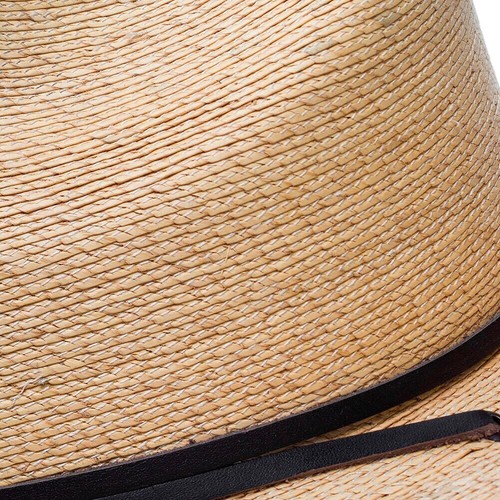 STETSON Men's Bryce Mexican Palm Straw Natural Outdoor Cowboy Hat - All Sizes - Picture 3 of 6