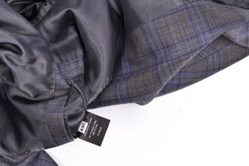 Peter Millar Blazer Men's 44R Grey Windowpane Plaid Wool Sport Coat - Picture 6 of 12