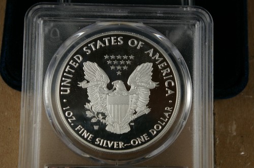 RARE Ultra Violet Silver Foil 2020-W $1 Silver Eagle v75 Privy PCGS PR69DCAM  - Picture 4 of 4