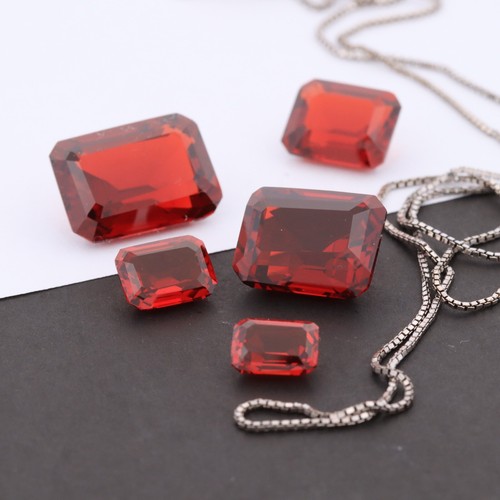 Granate Almandina Nano Gemas Resistente al Calor Cristal Piedra Preciosa Octágono Corte a Mano - Imagen 7 de 9