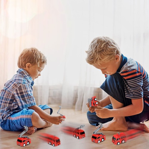 48 Pcs Mini Pullback Fire Truck Toy Small Pull Back Firetruck Plastic Fire - Picture 3 of 7