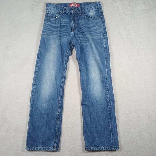 Vintage Levis 505 gerades Bein mittelgewaschen Damen Größenetikett 18 normal