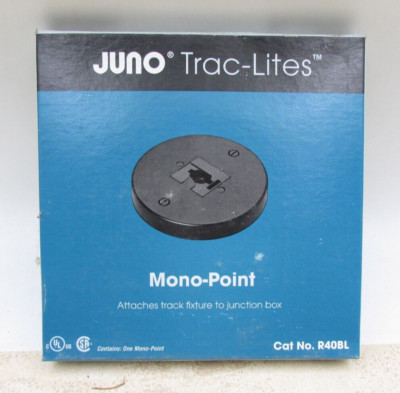 Juno Lighting Trac-Lites Group  R40BL Mono-point Canopy Adaptor, Black