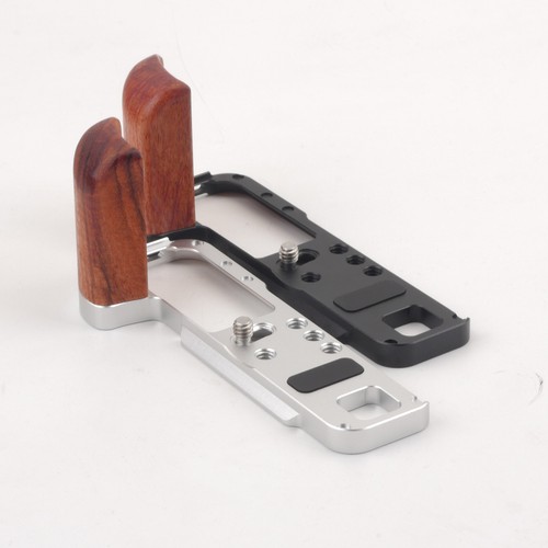 Soporte de empuñadura de dedo de madera L QR + base de aleación para cámara retro Fujifilm X-100VI - Imagen 18 de 25