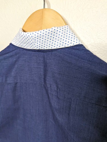 Vintage 60s Sailor Dress Small S Preppy Sundress Navy Blue A-Line Tailored C2 - Picture 10 of 11