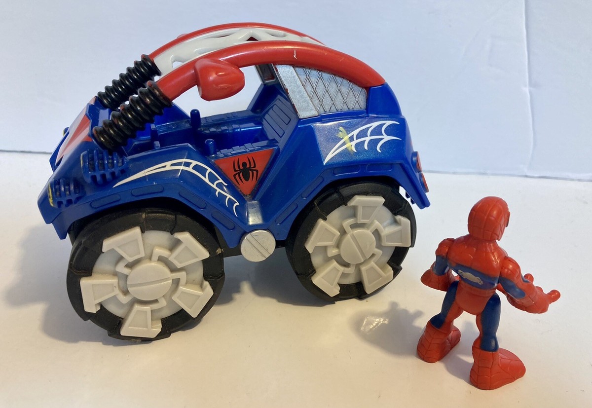Spiderman (Flip-Out Stunt Buggy) Pull Back Car Imaginext Marvel
