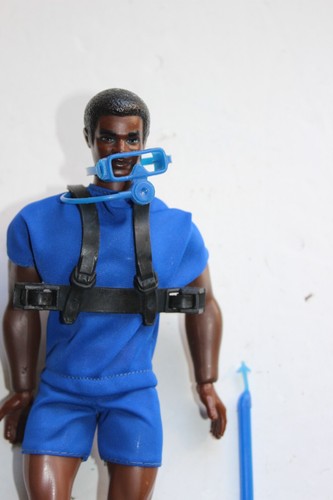 BIG JIM MATTEL  ACTION FIGURE " BIG JACK - BLUE SKINDIVING     "     NICE FIGURE - Picture 3 of 6