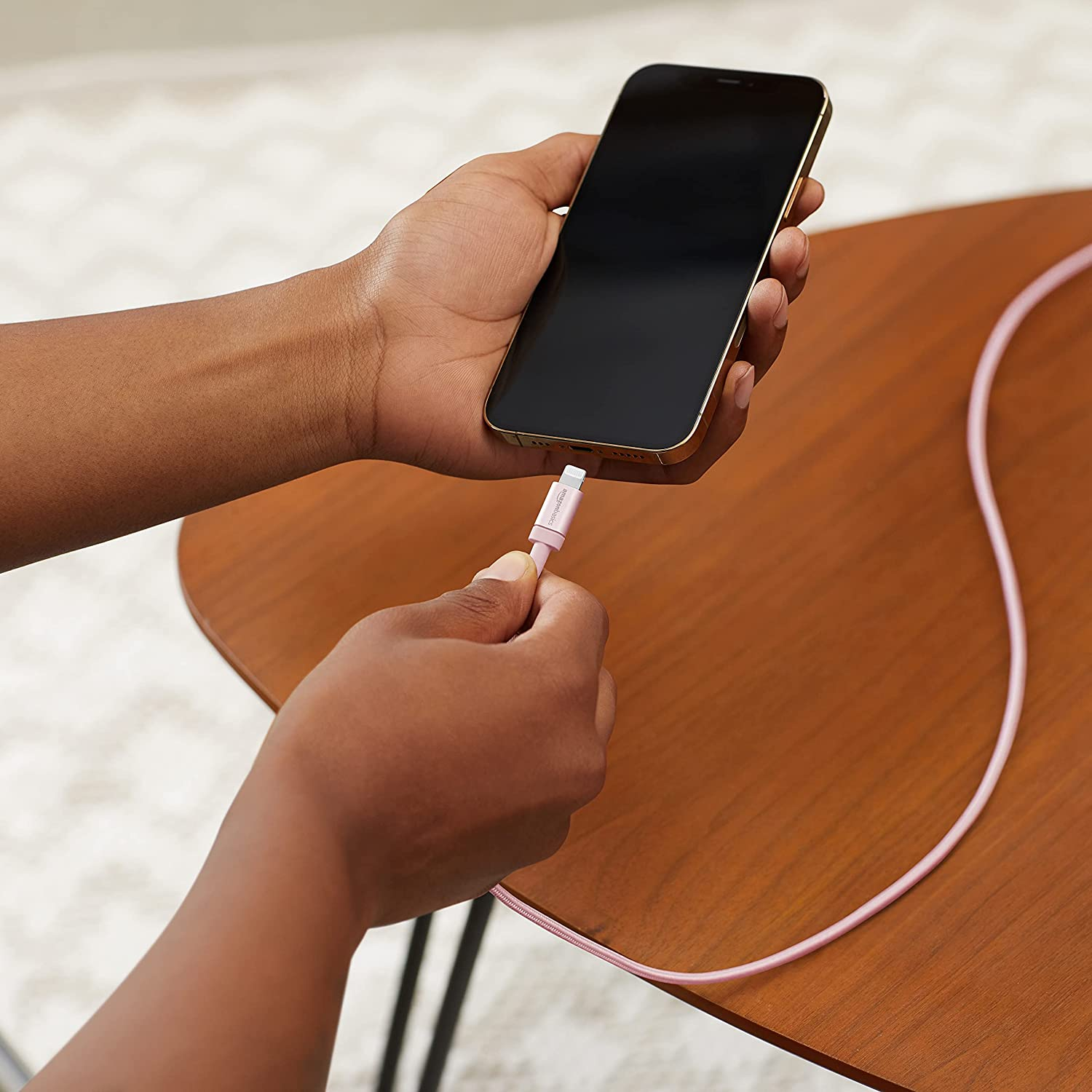 USB-A to Lightning Charger Cable, Nylon Braided Cord, Mfi Certified Charger f...