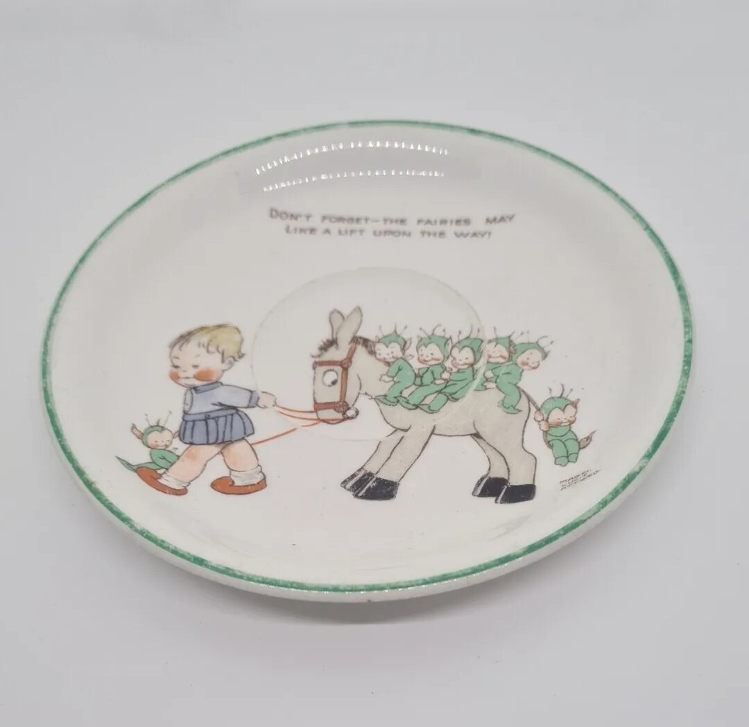Vintage Mabel Lucie Attwell Shelly Saucer Don