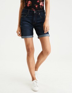 New-Women-039-s-American-Eagle-Denim-X-Tomgirl-Bermuda-Dark-Wash-Short-Size-16-or-18