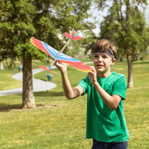 Tomaibaby 3pcs Balsa Wood Glider Plane Aircraft Model Rubber Band Powered... - Picture 3 of 9