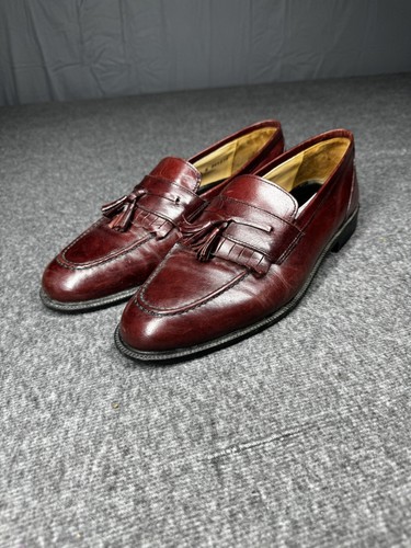 Stanley Blacker Mens Shoes 10.5 Brown Dress Casual Leather Italy Loafers - Picture 11 of 14