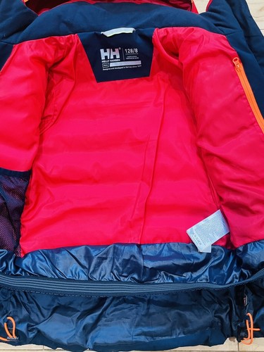 Helly-Hansen Junior Kids Diamond Jacket, Sz 8 Boy Blue Red - Picture 5 of 7
