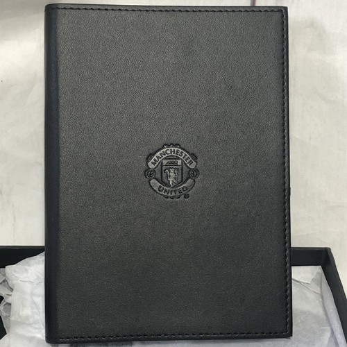 Manchester United vs Aston Villa Soccer Football Journal Black Embossed 4-22-13 - Picture 4 of 12
