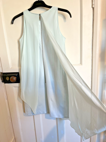 Abito Ted Baker come nuovo drappeggio asimmetrico senza maniche taglia 3 UK 12 - Foto 7 di 12