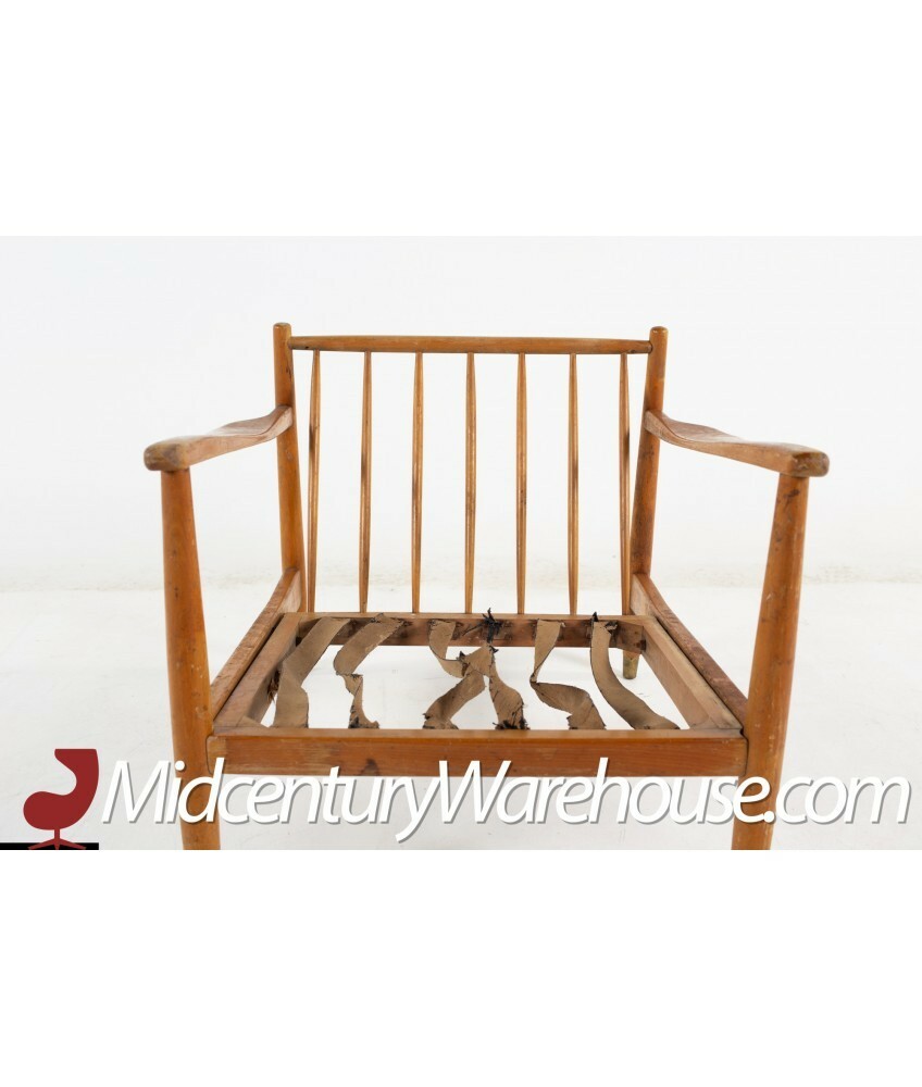 Viko Baumritter Mid Century Walnut Lounge Chair - No Cushions | eBay