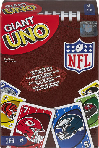 Mattel Games - Гигантская карточная игра UNO NFL [Новая ], настольная игра