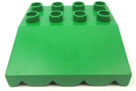LEGO Duplo Green Roof Sloped Awning Overhang REF 31170 Set 3267 3090 2811