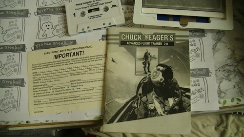 3..5/5 cala Chuck Yeager's Advanced Flight Trainer 2.0 TANDY z kasetą od Tandy - Zdjęcie 3 z 7