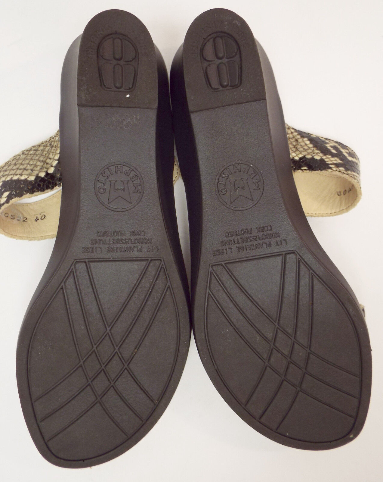 MEPHISTO Size 9 Snake Print Leather Wedge Wedge Wedge Slide Sandals shoes 40 b1b5fb MEPHISTO Size 9 Snake Print Leather Wedge Wedge Wedge Slide Sandals shoes 40 b1b5fb