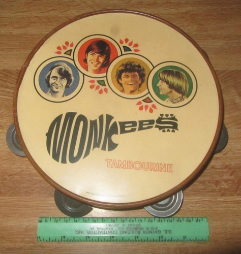 The Monkees music band toy tambourine 1967 Raybert Productions, Screen Gems