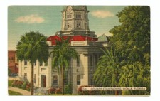 Ocala FL Postcard Florida County Court House