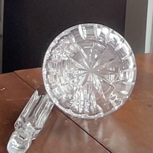 Vintage Cut Crystal Decanter. Star & Flower Pattern. 11" Tall. - Picture 5 of 5