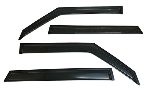 Fit 2014-2019 Kia Soul Window Visors Sun Vent Shade Rain Wind Guards Smoke - Picture 4 of 8
