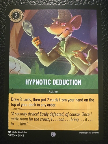 Disney Lorcana Hypnotic Deduction Foil/Shiny Card Single 94/204 - Picture 2 of 4